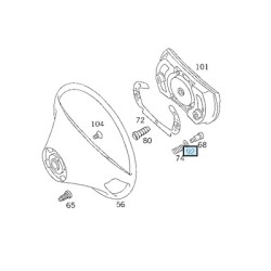 Washer, Steering Wheel Horn Seal [A]